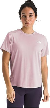 The North Face Flex Short Sleeve Regular T-Shirts Womens Clothing Metal Pink : 2XL, Polyester