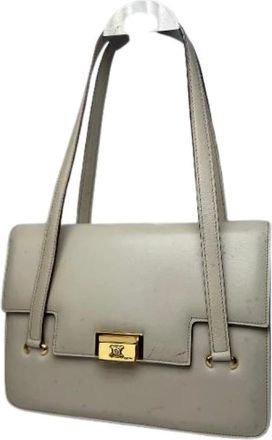 Celine Pre-owned Shoulder Bags, female, White, Size: ONE SIZE Pre-owned Vintage Shoulder Bag