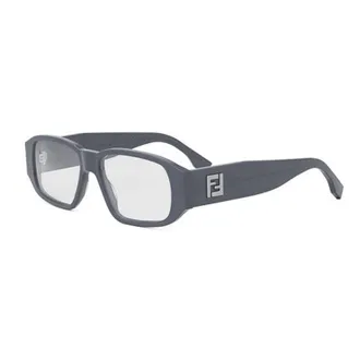 Fendi FE50115I Rectangle Full Rim Eyeglasses - Gray