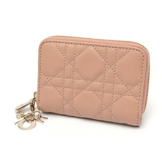 Dior Lady Dior Leather Coin Purse/Coin Case (Pre-Owned)