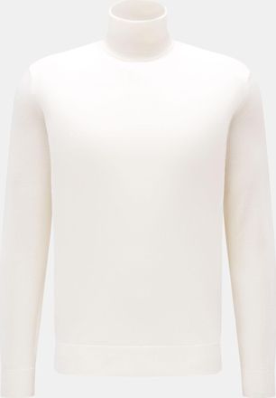 Braun Hamburg Men - Merino turtleneck jumper off-white