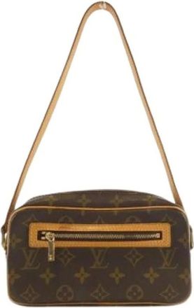 Louis Vuitton Pre-owned Shoulder Bags, female, Brown, Size: ONE SIZE Pre-owned Pochette Shoulder Bag
