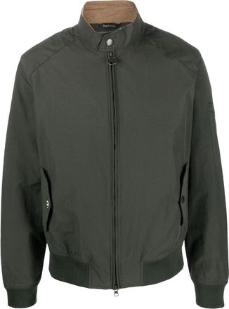 Barbour zip-fastening bomber jacket - men - Cotton/Polyamide - S - Green