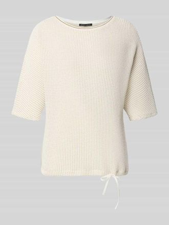 Betty Barclay T-Shirt mit Strukturmuster und Tunnelzug in Offwhite, Gr&ouml;&szlig;e 36