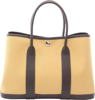 Herm&egrave;s Pre-owned Hermes Toile and Negonda Garden Party 30 Ladies HN3NCI1Z3VACEP41