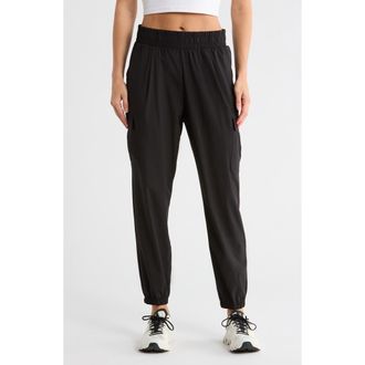 Apana Villa Cargo Joggers in Rich Black at Nordstrom Rack, Size X-Large