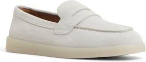 Sperry Top-Sider Wedge Penny Loafer in White Leather Suede at Nordstrom Rack, Size 6.5
