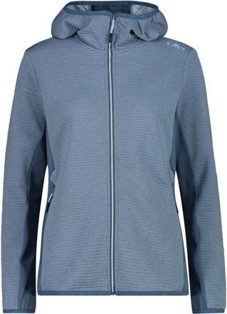 F.lli Campagnolo Striped Jacquard Jacket Fix Hood Fleecejacke f&uuml;r Damen | grau