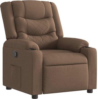 vidaXL Vidaxl - Sill&oacute;n Reclinable De Tela Marr&oacute;n