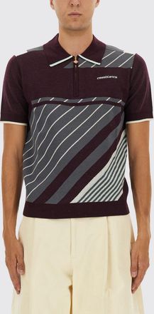 Casablanca Polo in lana merino a righe Casablanca