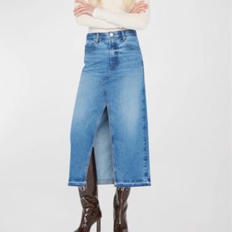 Frame Denim The Midaxi Skirt In Del Amo Dlam