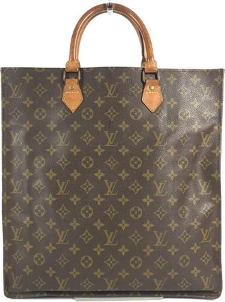 Louis Vuitton Brown Monogram Canvas Handbag Tote Bag (Pre-Owned)