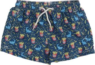 MC2 Saint Barth Zwembroek met elastische taille - Heren - Strandmode - Blauw - 2XL - Katoen - Badmode