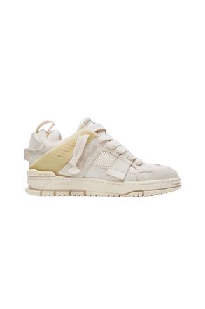 Axel Womens Area Patchwork Sneakers In Cream