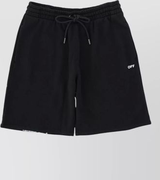Off-white shorts side pockets back pocket graphic