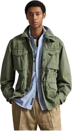 Polo Ralph Lauren Jassen, Heren, Groen, S, Katoen, Saharienne Jas