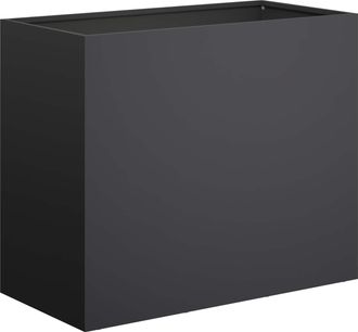 vidaXL Macetero De Jard&iacute;n Negro 60 X 30 X 40 Cm Acero Laminado En Fr&iacute;o Vidaxl