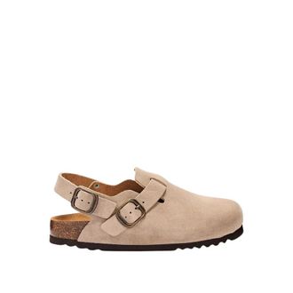 Scholl Fae Backstrap - Dames - Klompen - Beige - 37 EU - Su&egrave;de - Schoenen