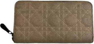 Dior Pre-owned Leren Portemonnee - Dames - Vintage Accessoires - Beige - ONE Size - Leer - Vintage