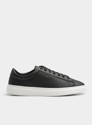 BOSS Mens Kieran white leather sneakers Men