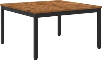 vidaXL Mesa De Centro Natural Y Negro 80 X 80,5 X 45 Cm Vidaxl