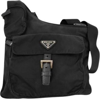 Prada Pre-owned Vintage Schoudertas - Dames - Vintage Schoudertas - Zwart - ONE Size - Nylon - Vintage