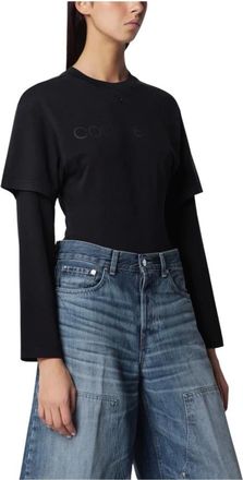 Courr&egrave;ges Mujer, Camisetas, Negro, Talla: S