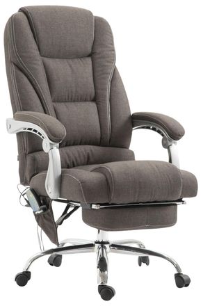 Clp Clp - Silla De Oficina Masajeante Pacific En Tela Gris Oscuro