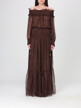 Self Portrait Dress SELF-PORTRAIT Woman color Brown