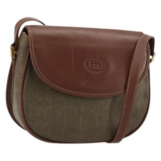 Gucci Pre-owned Cross Body Bags, female, Brown, Size: ONE SIZE Pre-owned Vintage Shoulder Bag
