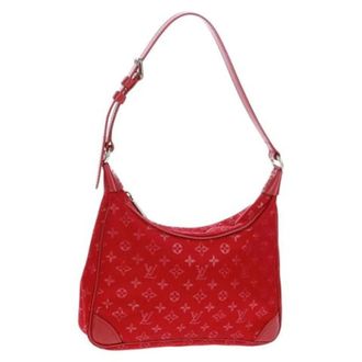 Louis Vuitton Pre-owned Shoulder Bags, female, Red, Size: ONE SIZE Pre-owned Canvas Shoulder Bag