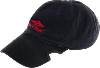 Balenciaga 3B Sports Icon Cap Black Red 697749410B21074