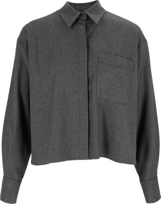 Antonelli Boxy Cropped Shirt