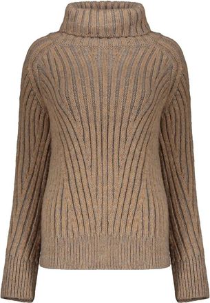 Moorer Coltrui - Dames - Coltruien - Bruin - XS - Polyester - Truien & Vesten