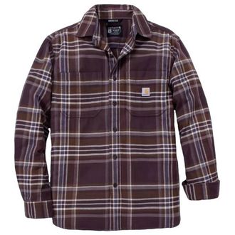 Carhartt Work in Progress Flannel L/S Plaid Shirt Hemd f&uuml;r Herren | grau