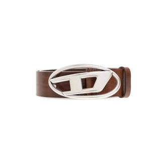 Diesel Belts, male, Brown, Size: 90 CM Oval D Logo Belt