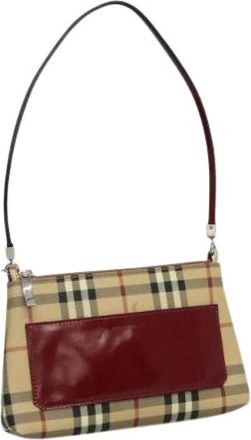 Burberry Pre-owned Shoulder Bags, female, Beige, Size: ONE SIZE Pre-owned Plastic Shoulder Bag