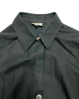Marella Penny Shirt Dress in Black Linen