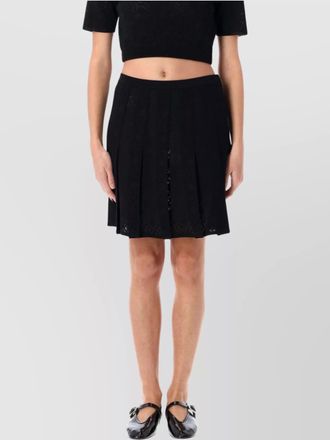 Givenchy monogram pleated mini skirt