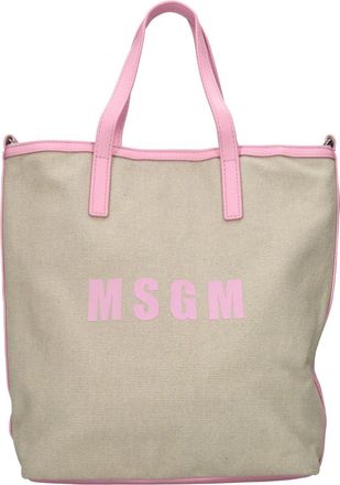 Msgm Tote Bag - Dames - Shoppers - Roze - ONE Size - Leer - Tassen
