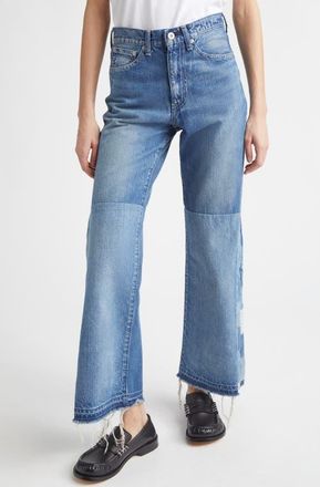 Kuro Tectonic Denim Version 2 Flare Leg Jeans in Faded Indigo at Nordstrom, Size 28