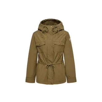 Moncler Moncler Serin Hooded Cotton Blend Parka, Women, Green, Size: 00