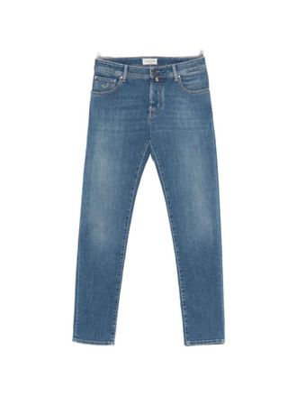 Jacob Cohen Blue Mid Rise Jeans