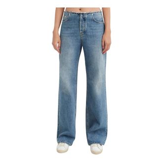 Haikure Blue Korea Jeans - Dames - Regular Fit Jeans - Blauw - W27 - Katoen - Jeans