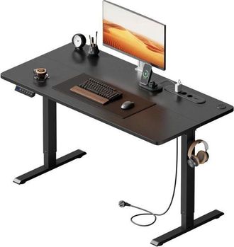 OEM Hlonone Escritorio Elevable El&eacute;ctrico 100 X 60 Cm, Mesa Escritorio Elevable Con Enchufes Y Puertos Usb, Negro