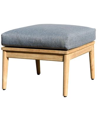 Amazonia Teak Teak Ottoman With Cushion