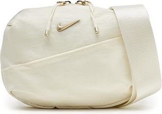 Nike Aura Crossbody Bag (2L) Cross Body Womens Handbags Sail/Sail/Light Transparent Gold, Nylon