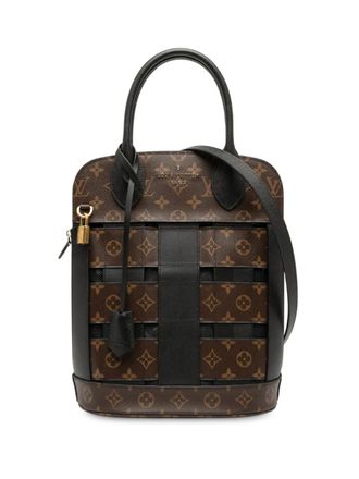 Louis Vuitton 2017 Monogram Tressage Tote satchel - unisex - Calf Leather/Fabric/Leather - One Size - Brown