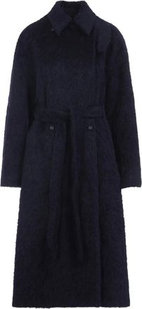 Carven Cappotto spazzolato - Blu
