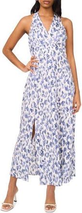 Halogen Print Halter Maxi Dress in Moonlight Blue at Nordstrom Rack, Size Xx-Small